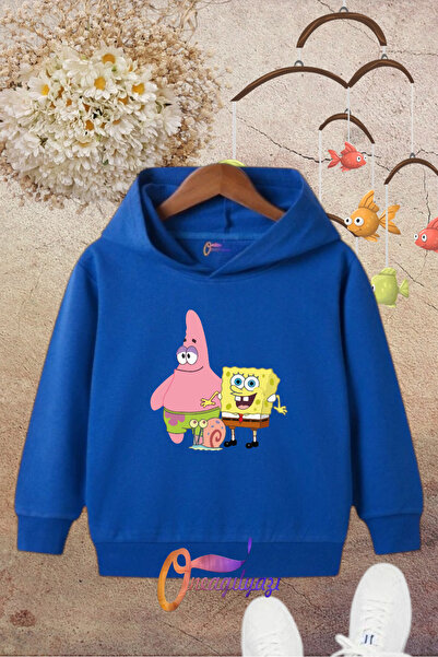 oneagılyazı Детски суичър с щампи с качулка