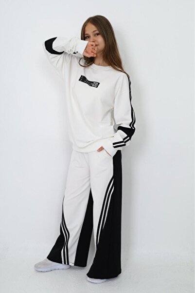 Joui Co Σετ αθλητικής φόρμας 100% βαμβακερή για κορίτσι - 2 κλωστές