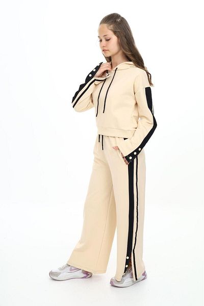 Jannock Σετ φόρμας 100% βαμβακερή κουκούλα Oversize για κορίτσια
