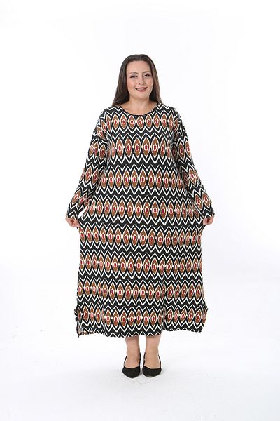 XL Modam Φόρεμα One Size Lycra Cashmere - Μπούστο 150 έως 154 Plus Size