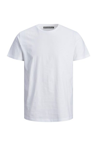 Efendioğlu Design Tricou pentru școală pentru copii, din bumbac, de culoare uni, cu gât