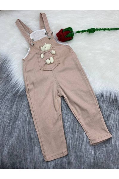 mj kids Unisex Children's Salopet - Teddy Bear, Colorful, Lycra, Flexible and Adjustable Strap