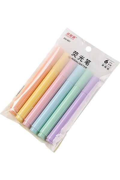 Polin 6 Colors Highlighter Set