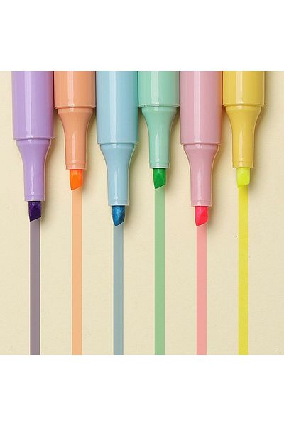 Polin 6 Colors Highlighter Set