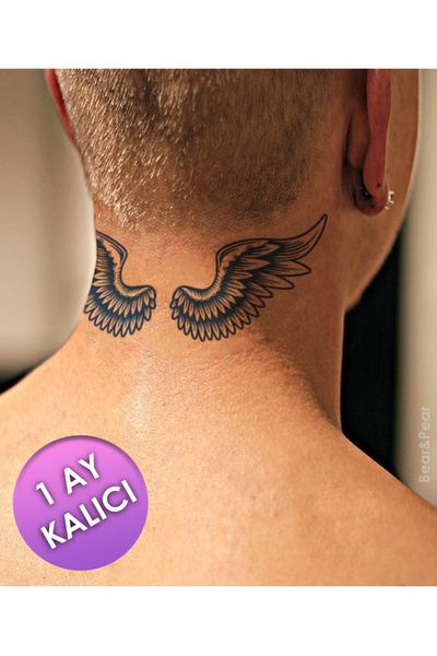BP Tattoo 1 Ay Kalıcı Tattoo Gerçek Dövme Görünümlü Kanat Dövmesi
