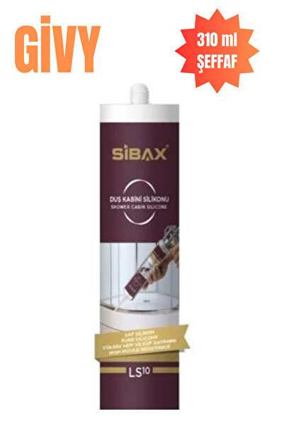 GİVY SİBAX DUŞAKABİN SİLİKONU ŞEFFAF 310ML LS10