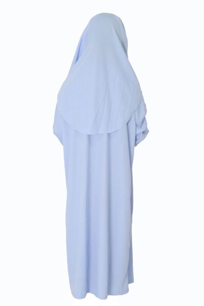 ZEHRANAZ NAMAZ ELBİSESİ Rochie de rugăciune pentru copii, albastră, fără fermoar, 9/12 ani