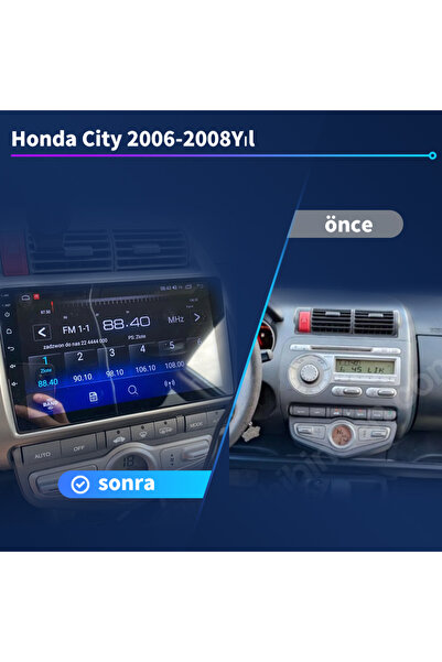 Conico Honda Jazz City 2006-2008Yıl 4GB Ram 32GB Rom Hafıza Multimedya Kablos...