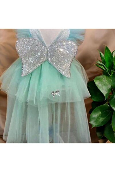 Butik Melek Kanatlı Kuyruklu 0-6 Ay Bebek Elbise Takımı