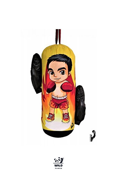 Genel Markalar Çocuklar İçin Özel 45x18 Kum Torbası Ve Boks Eldiven Seti