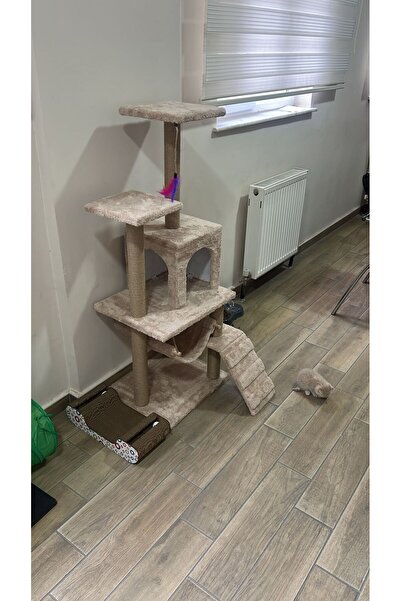 pethomealpi Luxury Cat Scratching House and Play Platform - with Hammock and Nest