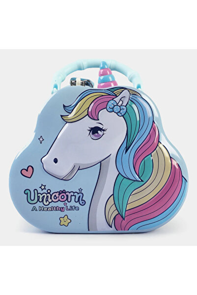Fillikutum Unicorn Kilitli Kumbara Mavi