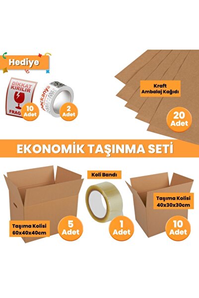 Packanya Ekonomik Taşınma Seti - Koli - Eşya Taşıma - Taşıma Kolisi