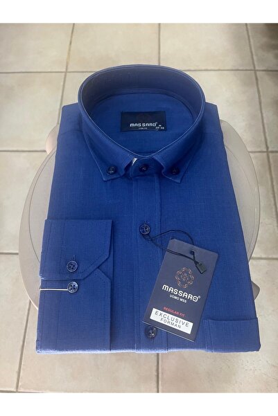 ENRICO MASAROTTI %100 Keten Pamuklu Gömlek