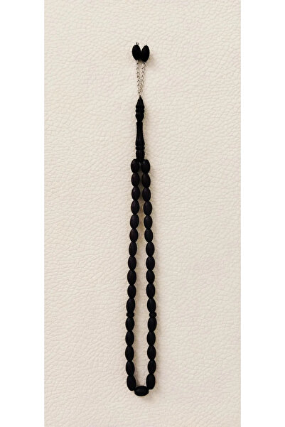 Genel Markalar Abanoz Ağacı El Yapımı Oyma İşlemeli Tesbih