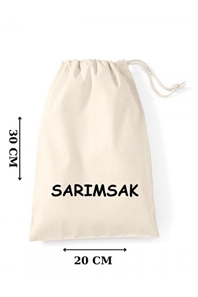 Elbasan Tekstil Ham Bez Bakliyat Saklama Kesesi 20 x 30 Cm Büzgülü