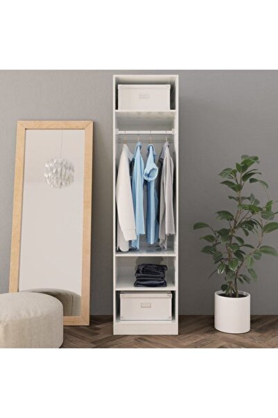 Tdesigno Yen Açık Giyinme Dolabı - Çok Amaçlı Dolap - Gardırop 40 Cm