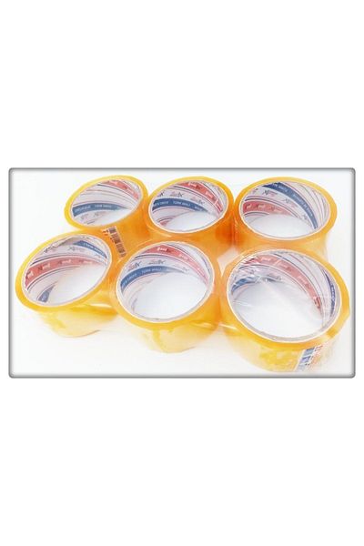 BANTFİX Transparent Duct Tape 44 mm X 50 Mt a Quality Tape 6 Pieces
