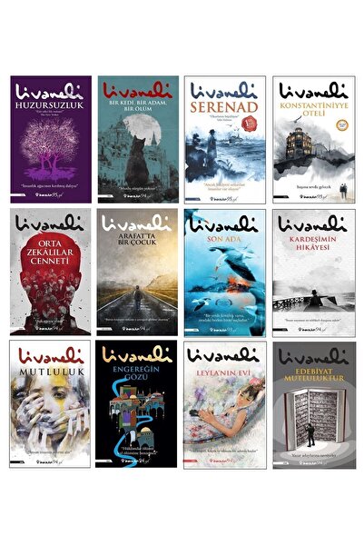 İnkilap Yayınevi Zülfü Livaneli 12 Kitaplık Çok Okunan Seti