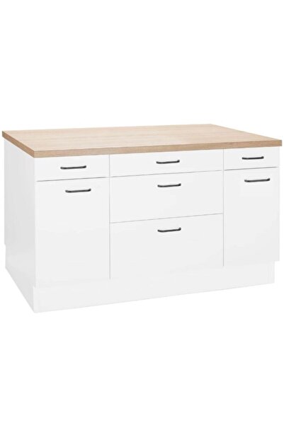 GC HELİN Mutfak Alt Modül 140 Cm Beyaz -tezgah Dahil