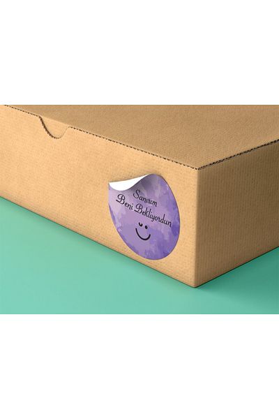 anka design Coated Sticker 4x4 Cm 48 Pieces -I Think You Were Waiting for Me-