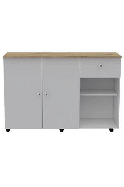 GC Neşe Mutfak Adası - Beyaz-120 Cm