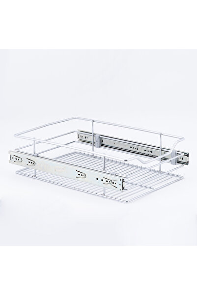 Azra Mutfak Teleskopik Raylı Lüks Metal Kiler Çekmece Sepeti 50 Cm