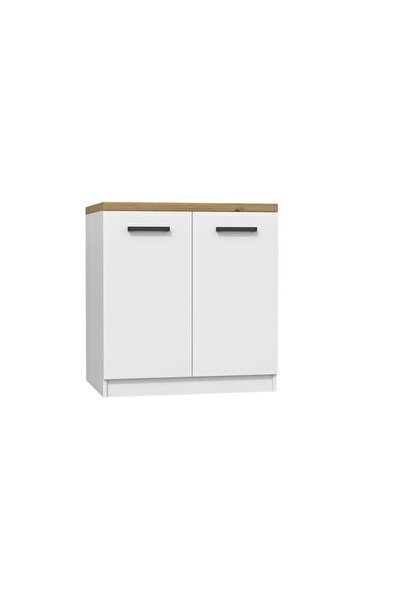 Genel Markalar Arya 2 Kapaklı Mutfak Alt Modül -çok Amaçlı Dolap 60 Cm Beyaz ...