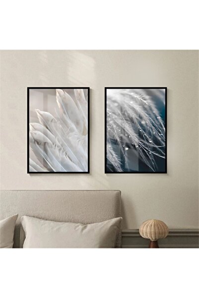 Harika bir ev | Combinație gri antracit cu pene dreapta și stânga | Tablou di...