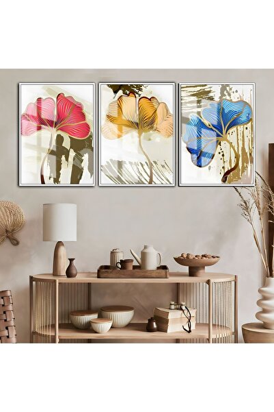 Harika bir ev WONDERFUL COLORFUL FLOWER COMBINATION 1 FRAMED TEMPERED GLASS T...
