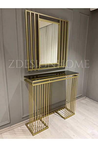zdesignhome 90 CM AYNA, 90X30X100 CM DRESUAR GOLD Z-01