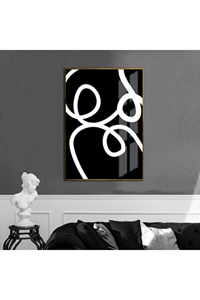 Harikabirev HARİKABİREV | MODELL ABSTRACT NEGRU-ALB 03 | TABLĂ DE STICLA TEMP...