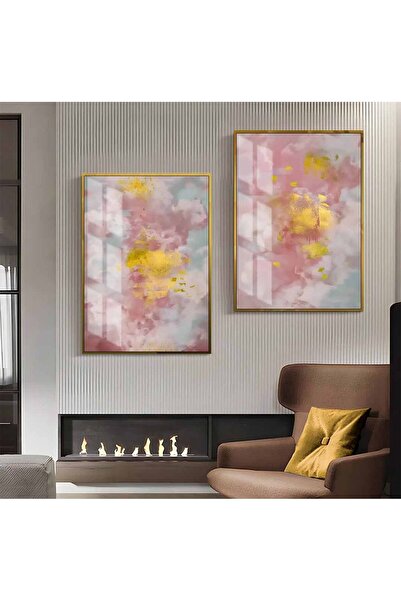 Harikabirev HARİKABİREV | COMBINAT DE ABSTRACTE CU MODELE ROZ-ARĂTĂ 01 | TABL...