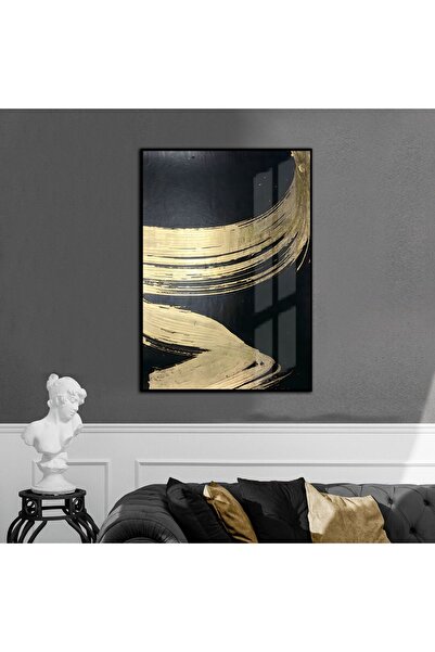 Harikabirev HARİKABİREV | MODEL 3 CU MODEL ABSTRACT NEGRU-AUR | TABLĂ DE STIC...