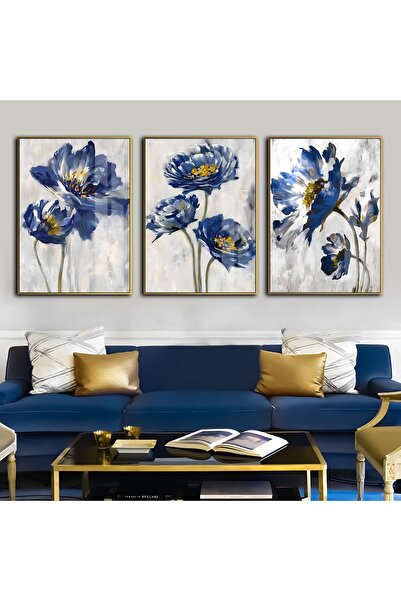 Harika bir ev Hari̇kabi̇rev | Dark Blue-Gold Combination Flower Combination 1...