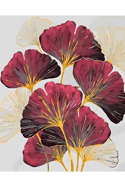 Harikabirev HARİKABİREV|PEMBE-GOLD EN ŞIK ÇİÇEK KOMBİNİ 2|ÇERÇEVELİ TEMPERLİ CAM TABLO 3LÜ DİKEY