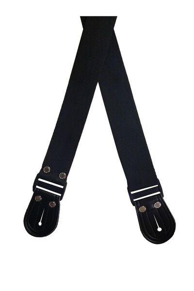 cantekin Guitar Strap Black Color (strap) Compatible with All Guitars