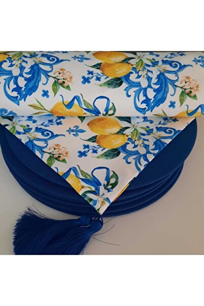 Renkler Tasarım American&service Lemon Pattern Runner și set de 6 plăci de sax Design