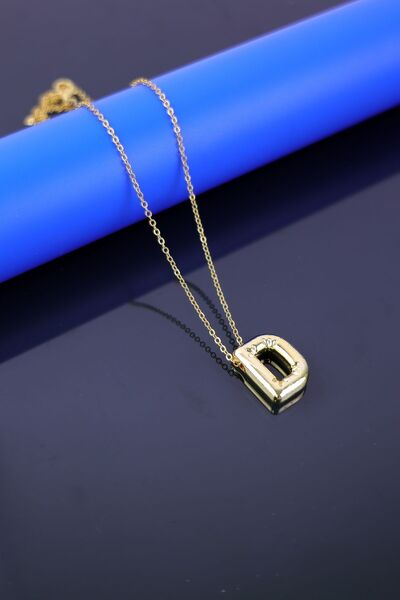 Lesvip's Balon harf kolye altın rengi D harfi