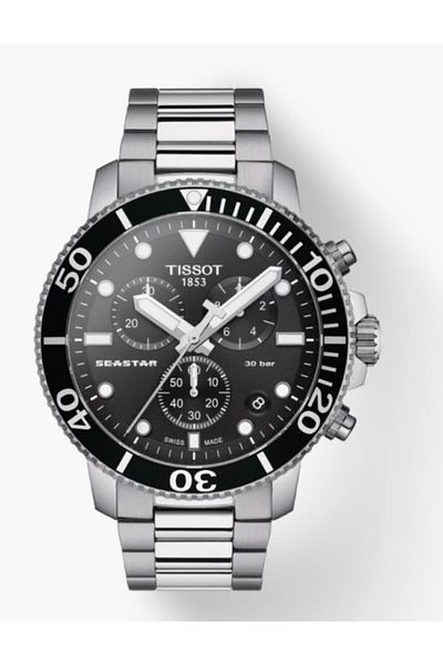 TISSOT سيستار 1000 كرونوغراف 300 مساعة يد رجالية T120.417.11.051.00
