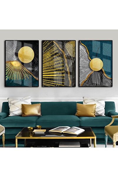Harika bir ev Hari̇kabi̇rev | Turquoise-Gold Most Stylish Abstract Combinatio...