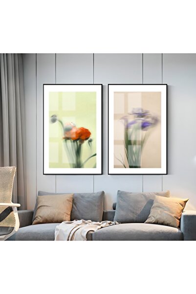 Harikabirev HARİKABİREV | COMBINAT DE FLORI ROȘU-VIOLET 01 | TABLO DE STICLA ...