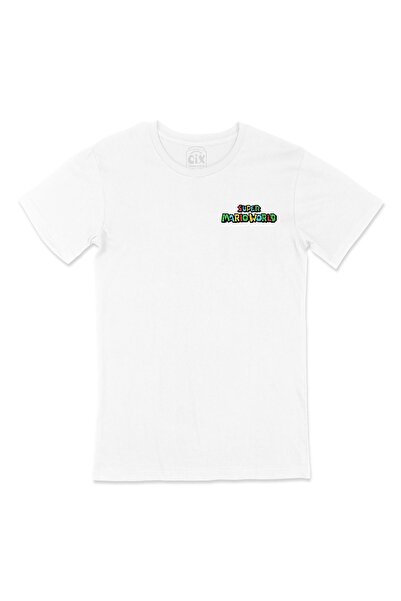 Cix Super Mario World Pocket Logo Design Bela Majica