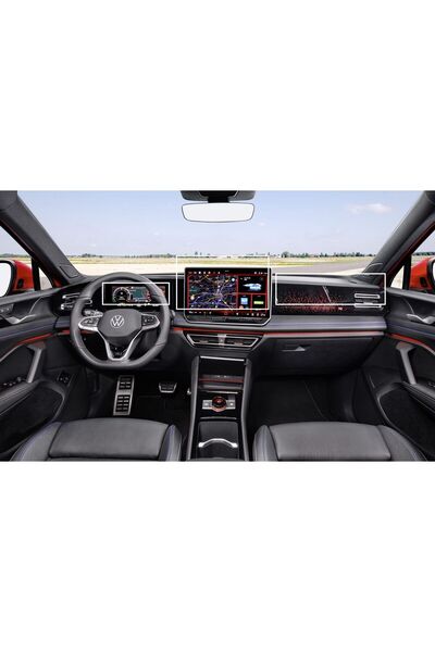 Mobilite مجموعة واقي شاشة فولكس فاجن الجديدة تيجوان E-tsi 2024-25 للوسائط المتعددة ووحدة التحكم المتوافقة مع 9h نانو