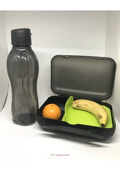 Tupperware 1 Lt Water Bottle and Nutrition Container.