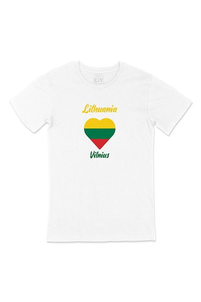 Cix Μπλουζάκι με καρδιά με σημαία Vilnius Lithuania