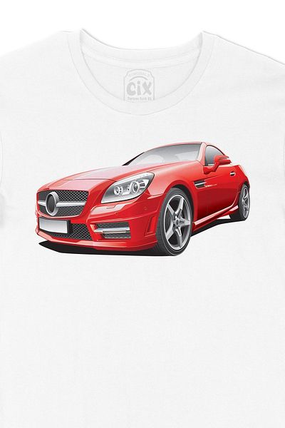 Cix Tricou roșu cu mașină sport