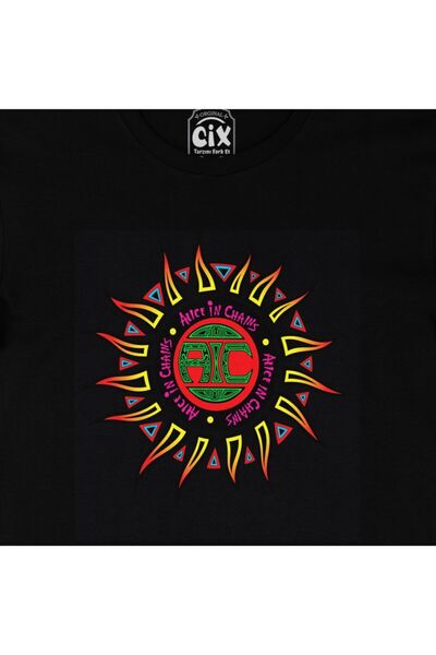 Cix Tricou negru cu logo Alice In Chains