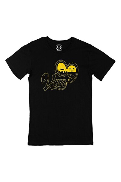 Cix Μαύρο T-Shirt Van Heart
