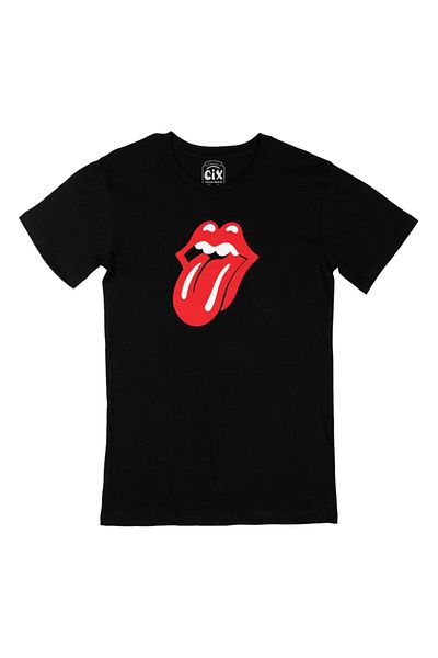 Cix Μαύρο T-Shirt The Rolling Stones
